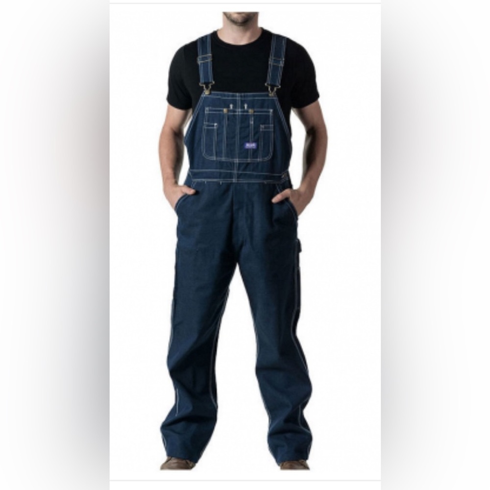 Big Smith by Liberty Denim Carpenter Bib Overalls 40W x 40L  Worn Once…Like New